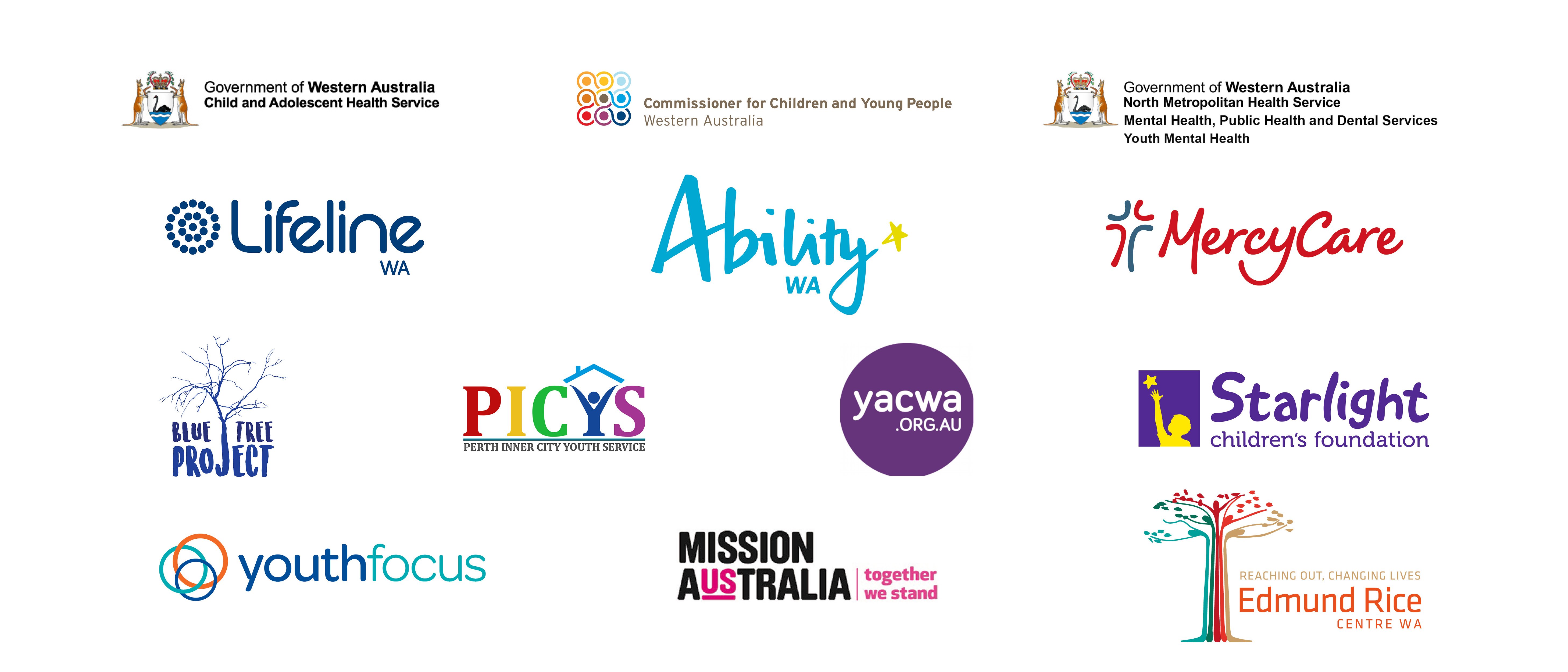 A list of the Community Partner organisations affiliated with Embrace @ Telethon Kids Institute